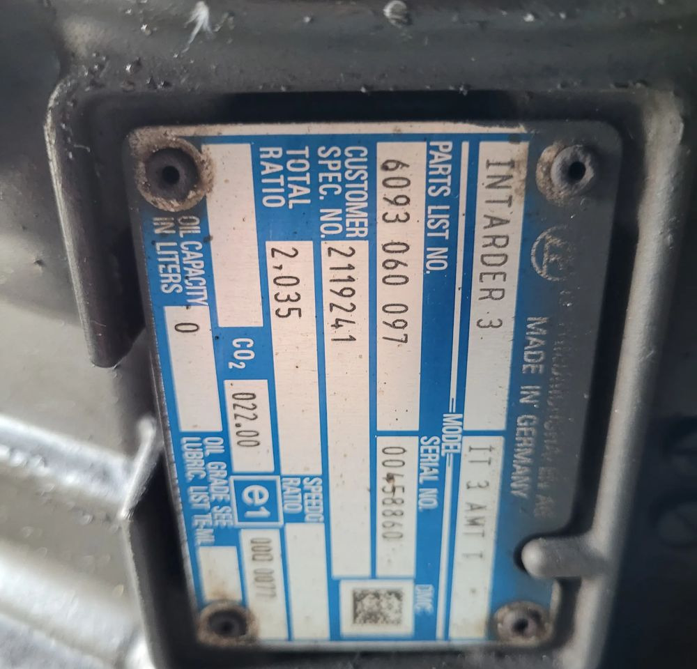 RETARDER INTARDER 3 DAF XF 106 ORYGINAŁ 6093060097 CHWALIM116 - Gearbox for Truck: picture 4 RETARDER INTARDER 3 DAF XF 106 ORYGINAŁ 6093060097 CHWALIM116 - Gearbox for Truck: picture 4