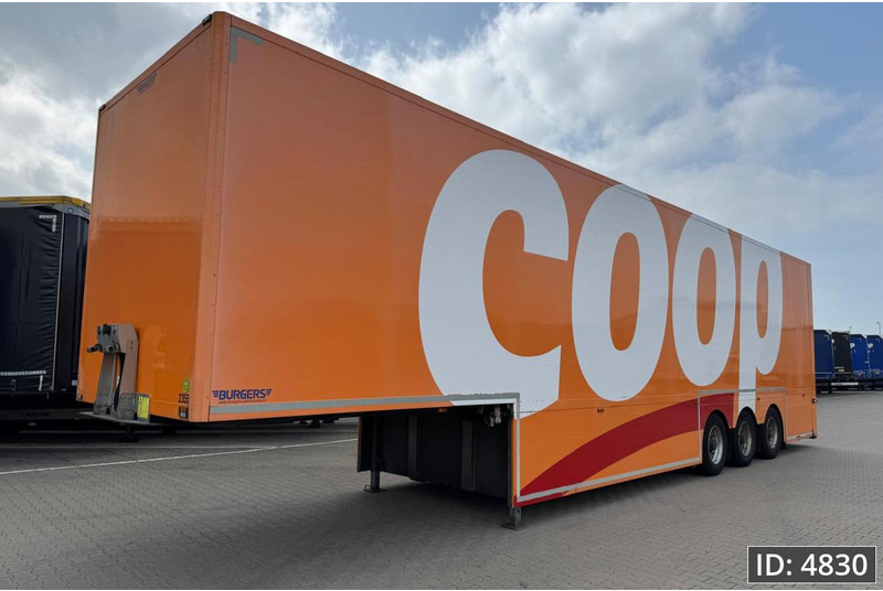 Closed box semi-trailer BURGERS Double-Deck / Steering axle / Tail lift / Racing: picture 1