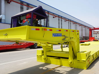 TITAN 60T Detach Lowboy Gooseneck for Sale in Congo - Semi-trailer: picture 2 TITAN 60T Detach Lowboy Gooseneck for Sale in Congo - Semi-trailer: picture 2