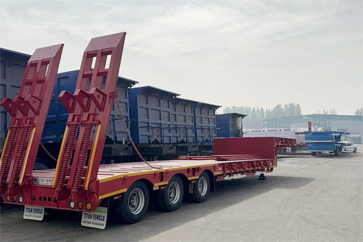 TITAN 100t Lowbed Trailer for Sale in Tanzania - Low loader semi-trailer: picture 3 TITAN 100t Lowbed Trailer for Sale in Tanzania - Low loader semi-trailer: picture 3