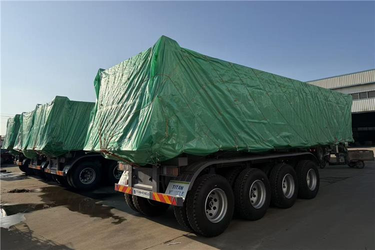 TITAN 4 Axle 80 Ton Dump Trailer for Sale In Cameroon - Tipper semi-trailer: picture 5 TITAN 4 Axle 80 Ton Dump Trailer for Sale In Cameroon - Tipper semi-trailer: picture 5