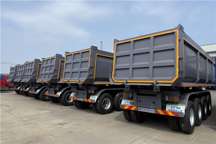 TITAN 4 Axle 80 Ton Dump Trailer for Sale In Cameroon - Tipper semi-trailer: picture 3 TITAN 4 Axle 80 Ton Dump Trailer for Sale In Cameroon - Tipper semi-trailer: picture 3