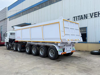 TITAN 4 Axle Container Hydraulic Dump Trailer for Sale in Zambia - Tipper semi-trailer: picture 1 TITAN 4 Axle Container Hydraulic Dump Trailer for Sale in Zambia - Tipper semi-trailer: picture 1