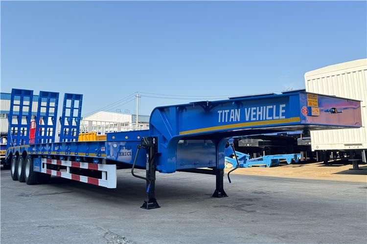 TITAN Tri Axle 80 Ton Low Loader Semi Trailer for Sale In Benin - Low loader semi-trailer: picture 1 TITAN Tri Axle 80 Ton Low Loader Semi Trailer for Sale In Benin - Low loader semi-trailer: picture 1