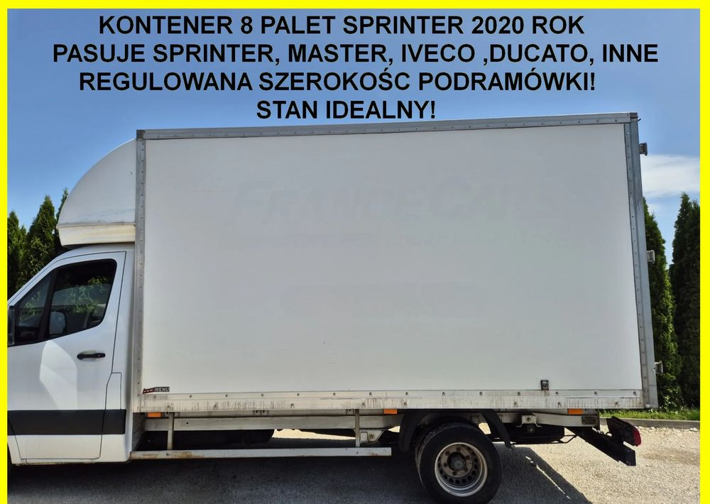 Kontener 8 palet Sprinter 2020, regulowana szerokość podramówki, Iveco, Ducato, Master, Inne, stan idealny! - Swap body - box: picture 1 Kontener 8 palet Sprinter 2020, regulowana szerokość podramówki, Iveco, Ducato, Master, Inne, stan idealny! - Swap body - box: picture 1