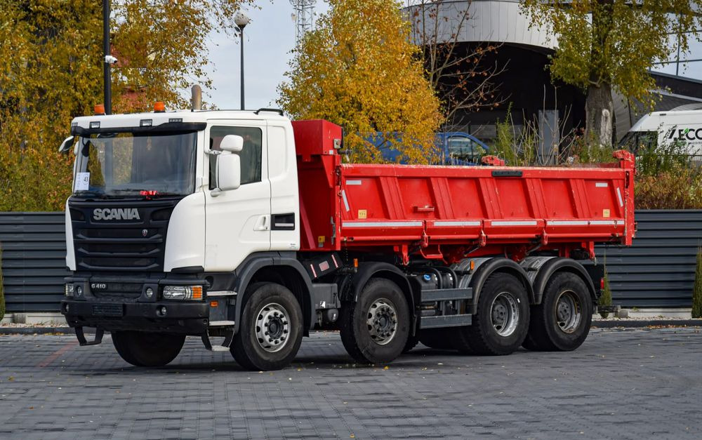 Scania G410 / 8x4 / EURO 6 / WYWROTKA / MELLER KIPPER / HYDROBURTA / AUTOMAT / 2016 / SERWISOWANY / SPROWADZONY - Tipper: picture 1 Scania G410 / 8x4 / EURO 6 / WYWROTKA / MELLER KIPPER / HYDROBURTA / AUTOMAT / 2016 / SERWISOWANY / SPROWADZONY - Tipper: picture 1