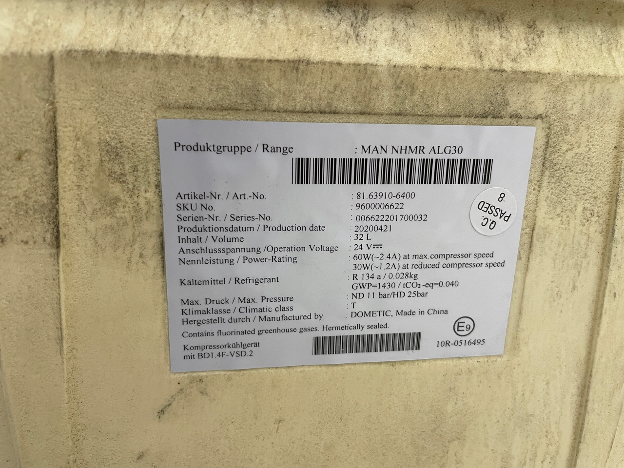 LODÓWKA CHŁODZIARKA MAN TGS TGL TGM 3 TGS3 EURO 6 81639106400 - Cab and interior for Truck: picture 3 LODÓWKA CHŁODZIARKA MAN TGS TGL TGM 3 TGS3 EURO 6 81639106400 - Cab and interior for Truck: picture 3