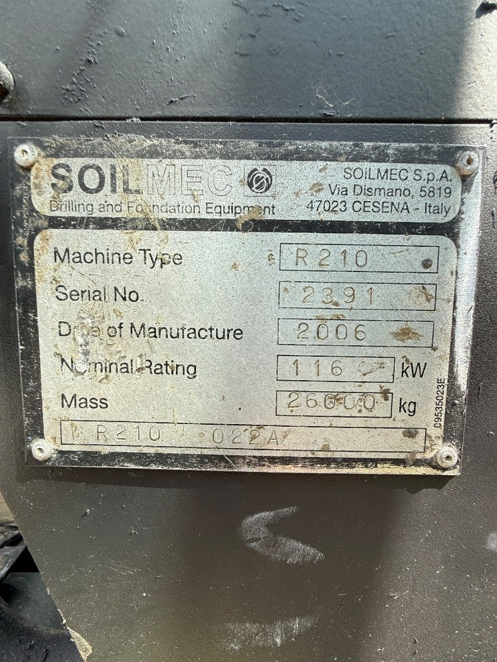 Soilmec R 210 - Pile driver: picture 4 Soilmec R 210 - Pile driver: picture 4