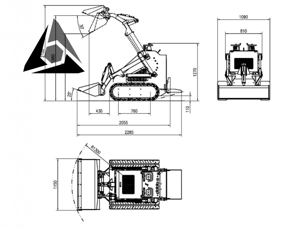 Pásový mininakladač GORILA GT-380 - Compact track loader: picture 3 Pásový mininakladač GORILA GT-380 - Compact track loader: picture 3