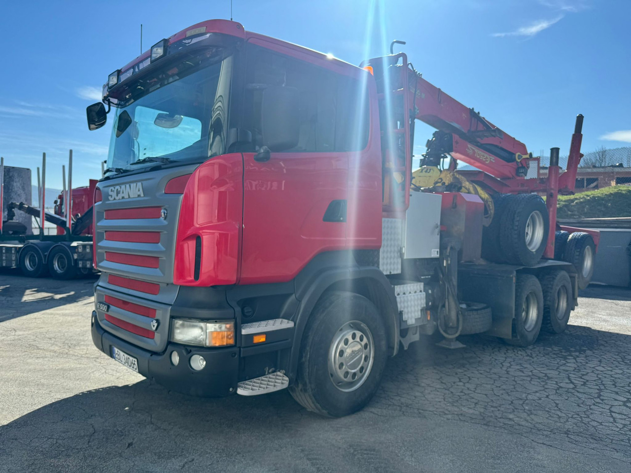 Logging truck, Crane truck SCANIA R500: picture 7