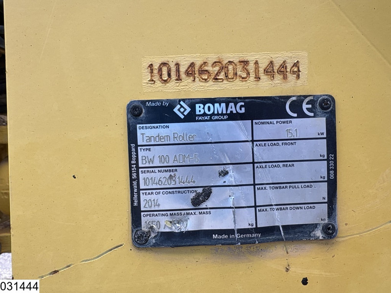 Bomag BW 100ADM-5 2207h, 15,1KW - Roller: picture 5 Bomag BW 100ADM-5 2207h, 15,1KW - Roller: picture 5