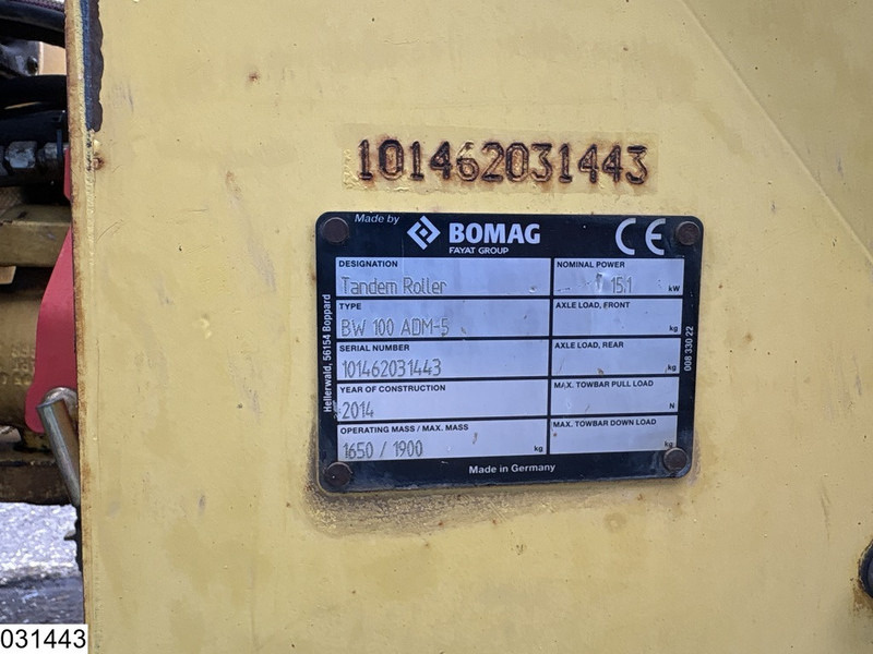 Bomag BW 100ADM-5 2252h, 15.1KW - Roller: picture 5 Bomag BW 100ADM-5 2252h, 15.1KW - Roller: picture 5