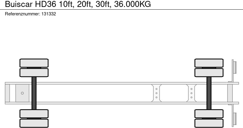 Container transporter/ Swap body semi-trailer Buiscar HD36 10ft, 20ft, 30ft, 36.000KG: picture 11