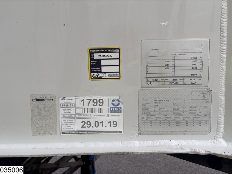 Feldbinder Silo 40.000 Liter - Tanker semi-trailer: picture 3 Feldbinder Silo 40.000 Liter - Tanker semi-trailer: picture 3