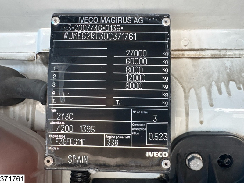 Tanker truck Iveco Stralis 460 6x2, EURO 6, 15,900 litres, Milk, Retarder, Lenk: picture 7 Tanker truck Iveco Stralis 460 6x2, EURO 6, 15,900 litres, Milk, Retarder, Lenk: picture 7