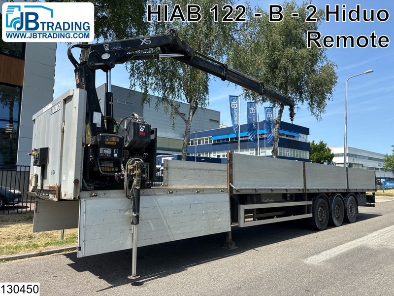 Lecitrailer open laadbak HIAB, Remote - Dropside/ Flatbed semi-trailer: picture 1 Lecitrailer open laadbak HIAB, Remote - Dropside/ Flatbed semi-trailer: picture 1