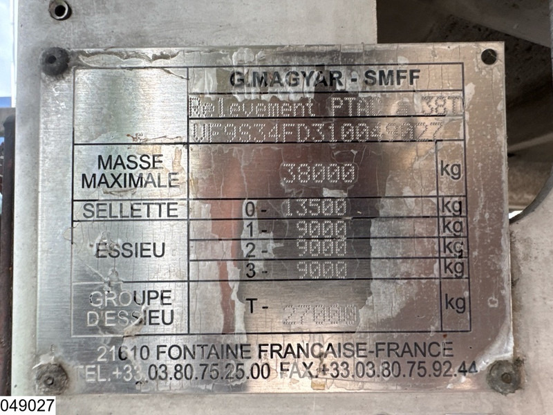Magyar Chemie 32550 Liter, 1 Comp - Tanker semi-trailer: picture 4 Magyar Chemie 32550 Liter, 1 Comp - Tanker semi-trailer: picture 4