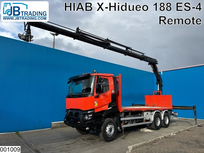 Renault C 380 6x4, EURO 6, Hiab, Remote - Dropside/ Flatbed truck, Crane truck: picture 1 Renault C 380 6x4, EURO 6, Hiab, Remote - Dropside/ Flatbed truck, Crane truck: picture 1