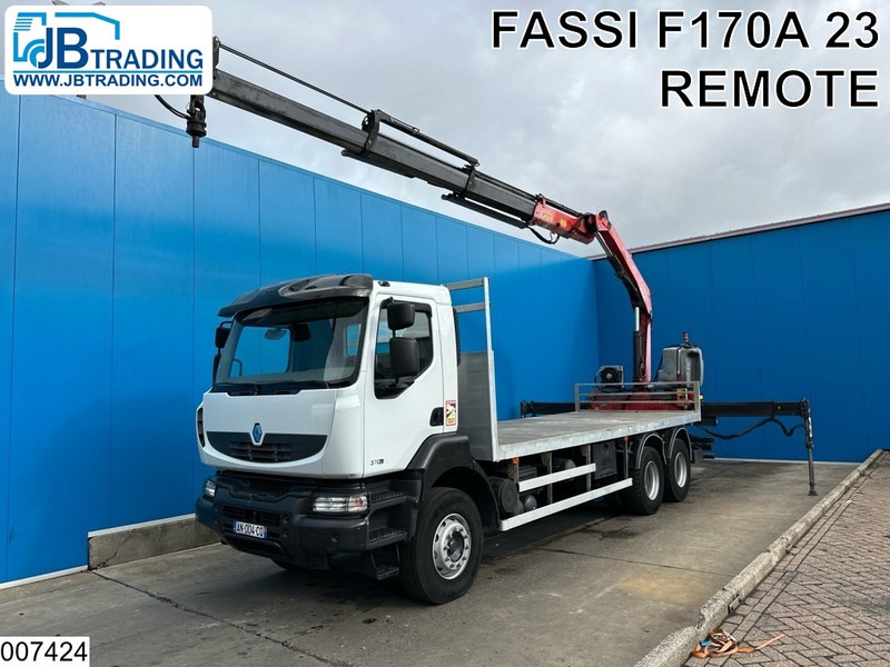 Renault Kerax 370 Dxi 6x4, EURO 4, Fassi - Dropside/ Flatbed truck, Crane truck: picture 1 Renault Kerax 370 Dxi 6x4, EURO 4, Fassi - Dropside/ Flatbed truck, Crane truck: picture 1
