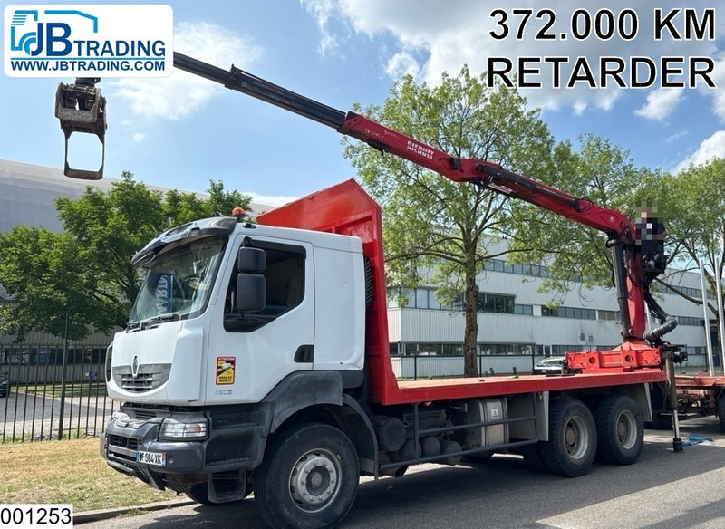 Renault Kerax 450 Dxi 6x4, Manual, Steel, Palfinger, Retarder - Logging truck, Crane truck: picture 1 Renault Kerax 450 Dxi 6x4, Manual, Steel, Palfinger, Retarder - Logging truck, Crane truck: picture 1
