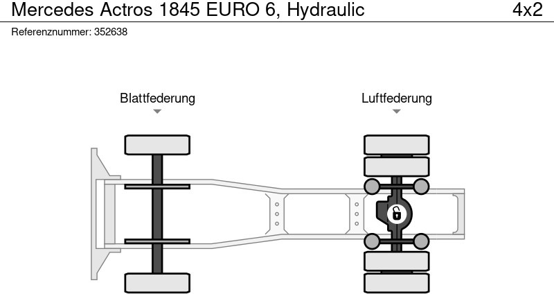 Tractor truck Mercedes-Benz Actros 1845 EURO 6, Hydraulic: picture 12