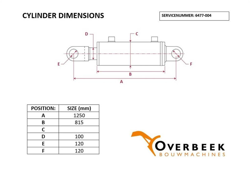 Komatsu WA470/480 - Cylinder/Zylinder/Cilinder - Hydraulics for Construction machinery: picture 4 Komatsu WA470/480 - Cylinder/Zylinder/Cilinder - Hydraulics for Construction machinery: picture 4
