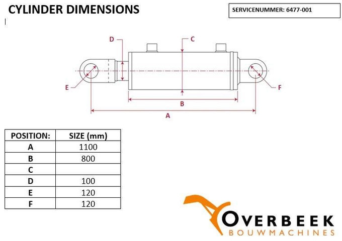 Komatsu WA470/480 - Cylinder/Zylinder/Cilinder - Hydraulics for Construction machinery: picture 5 Komatsu WA470/480 - Cylinder/Zylinder/Cilinder - Hydraulics for Construction machinery: picture 5