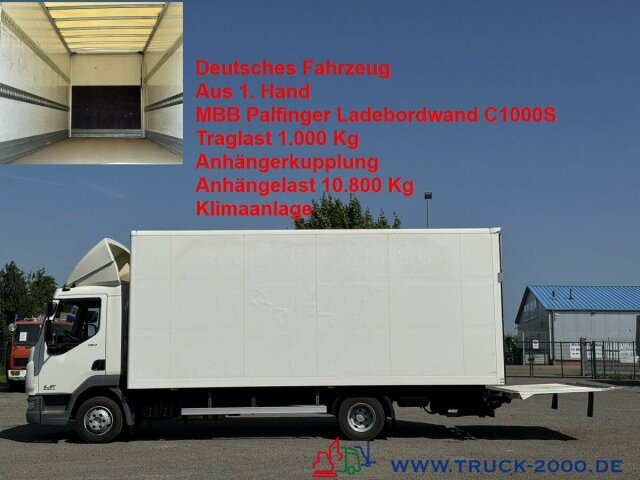 DAF LF 180 MBB Palfinger LBW 1.000 Kg + AHK + Klima - Closed box van: picture 1 DAF LF 180 MBB Palfinger LBW 1.000 Kg + AHK + Klima - Closed box van: picture 1