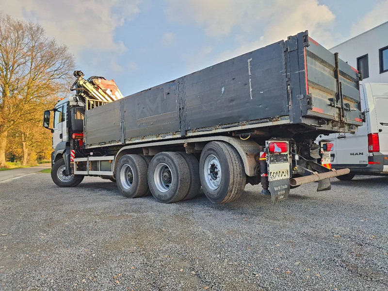 Tipper, Crane truck MAN Tridem 8x4 Euro6 Kipper Kraan Fassi F365: picture 17