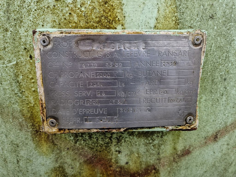 LPG / GAS GASTANK 2350 LITER - Fuel tank: picture 2 LPG / GAS GASTANK 2350 LITER - Fuel tank: picture 2