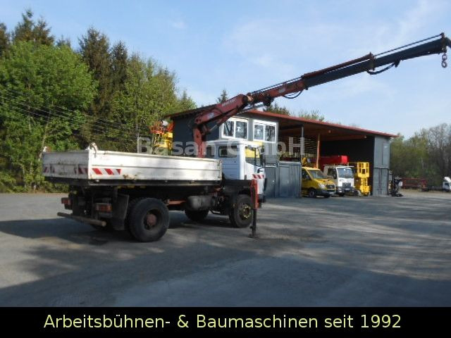 Tipper, Crane truck Mercedes-Benz MB 1717 AK Kipper Allrad mit Kran Atlas 100.1: picture 7