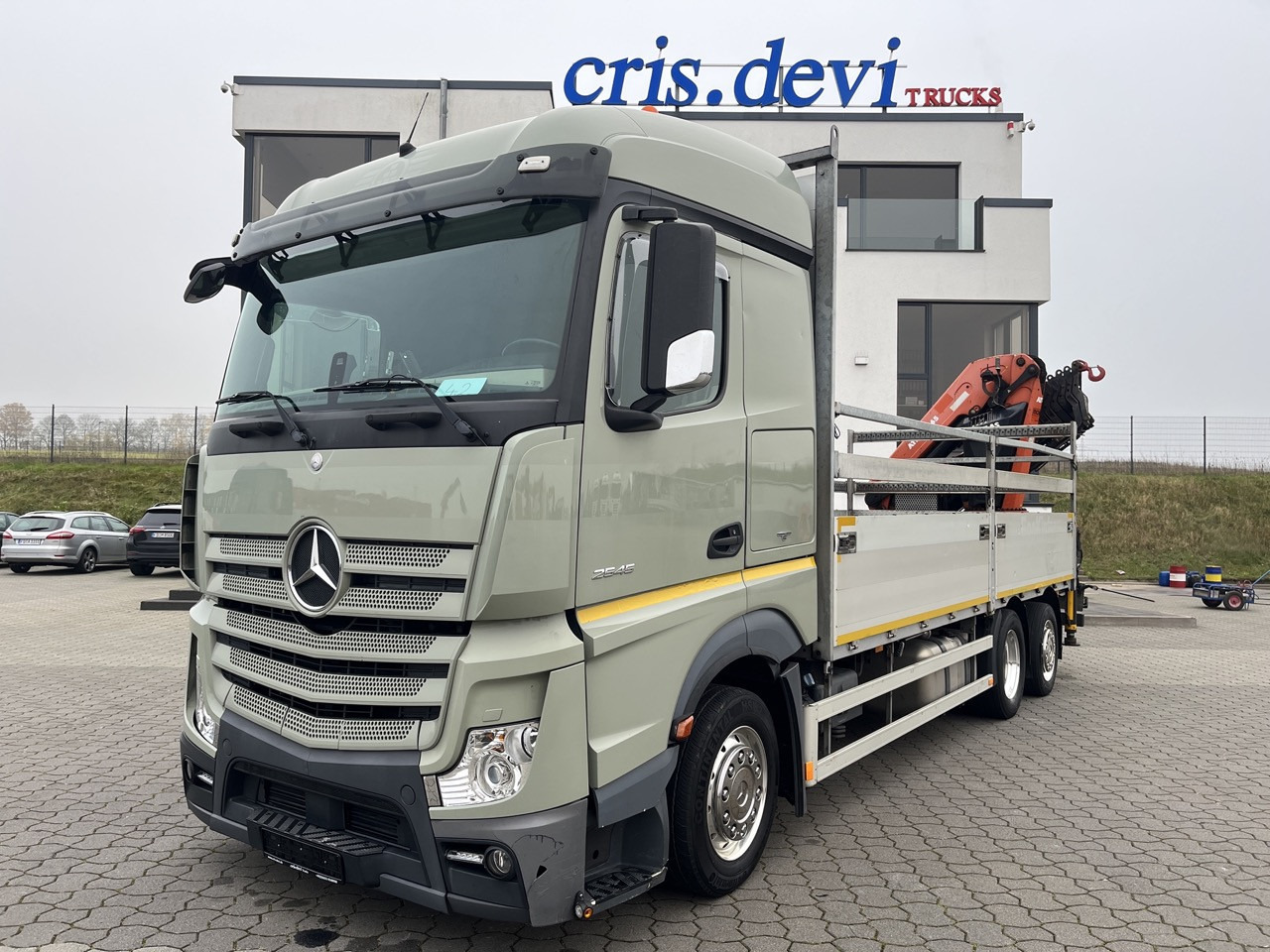 Mercedes-Benz Actros 2545 6x2 Effer - Atlas 265-A6 Lenk- Liftachse - Dropside/ Flatbed truck, Crane truck: picture 1 Mercedes-Benz Actros 2545 6x2 Effer - Atlas 265-A6 Lenk- Liftachse - Dropside/ Flatbed truck, Crane truck: picture 1