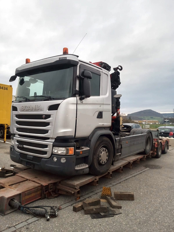Scania G410 4x2 SZM Kran Fassi F235 Motorschaden - Tractor truck: picture 1 Scania G410 4x2 SZM Kran Fassi F235 Motorschaden - Tractor truck: picture 1