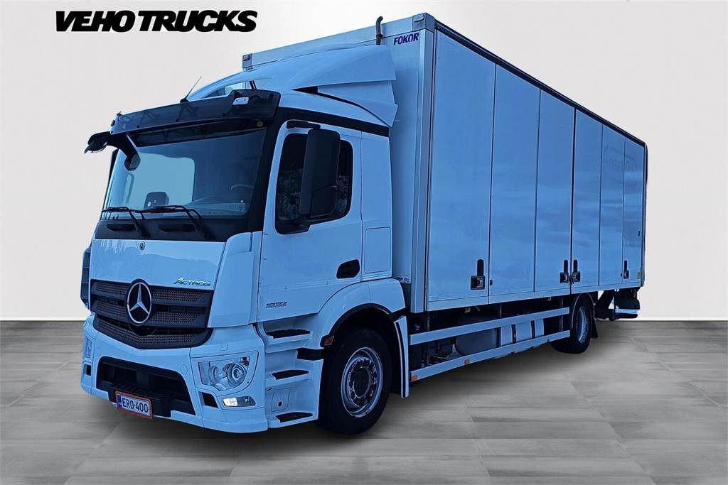 Mercedes-Benz ACTROS 5 1832 LNR 4x2 8,5n Fokor Ksa-umpikori - Box truck: picture 1 Mercedes-Benz ACTROS 5 1832 LNR 4x2 8,5n Fokor Ksa-umpikori - Box truck: picture 1