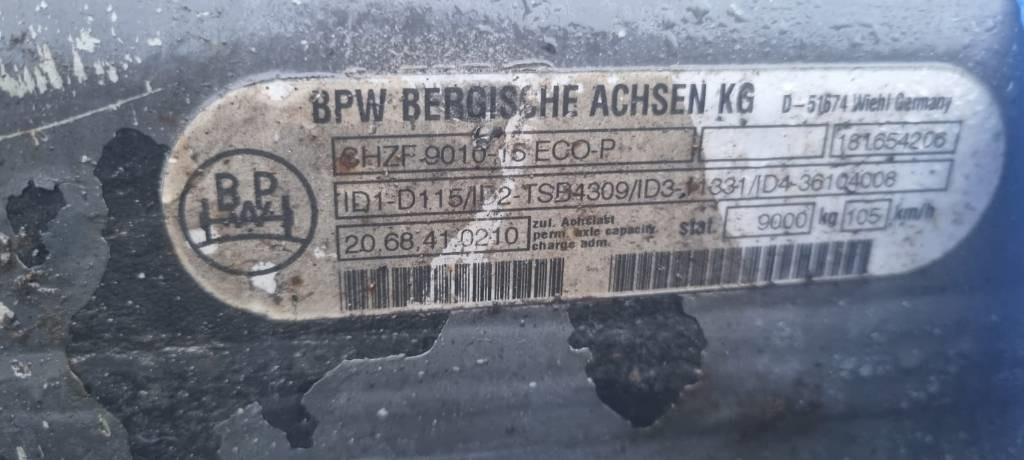 BPW Traileraxle 22,5'' SHZF-9010-15 ECO-P 9000kg  - Axle and parts for Truck: picture 4 BPW Traileraxle 22,5'' SHZF-9010-15 ECO-P 9000kg  - Axle and parts for Truck: picture 4