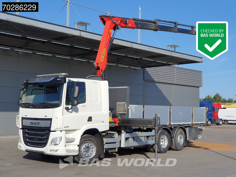 DAF CF 370 CF 6X2 Palfinger PK19.001 SLD D Kran Crane ACC Liftachse Euro 6 - Dropside/ Flatbed truck, Crane truck: picture 1 DAF CF 370 CF 6X2 Palfinger PK19.001 SLD D Kran Crane ACC Liftachse Euro 6 - Dropside/ Flatbed truck, Crane truck: picture 1