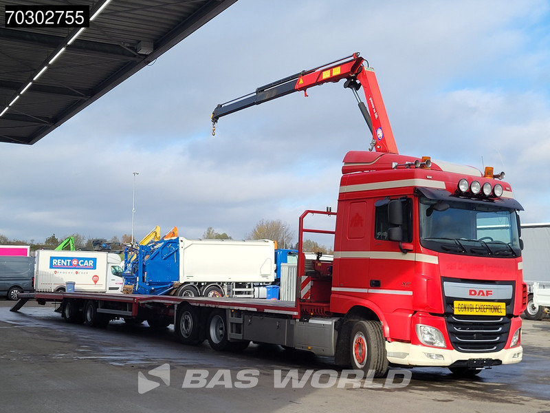 DAF XF 440 XF 6X2 NL-Truck Transporter APK HMF 900-K2 crane Winch Lift-Lenkachse Euro 6 - Dropside/ Flatbed truck, Crane truck: picture 2 DAF XF 440 XF 6X2 NL-Truck Transporter APK HMF 900-K2 crane Winch Lift-Lenkachse Euro 6 - Dropside/ Flatbed truck, Crane truck: picture 2