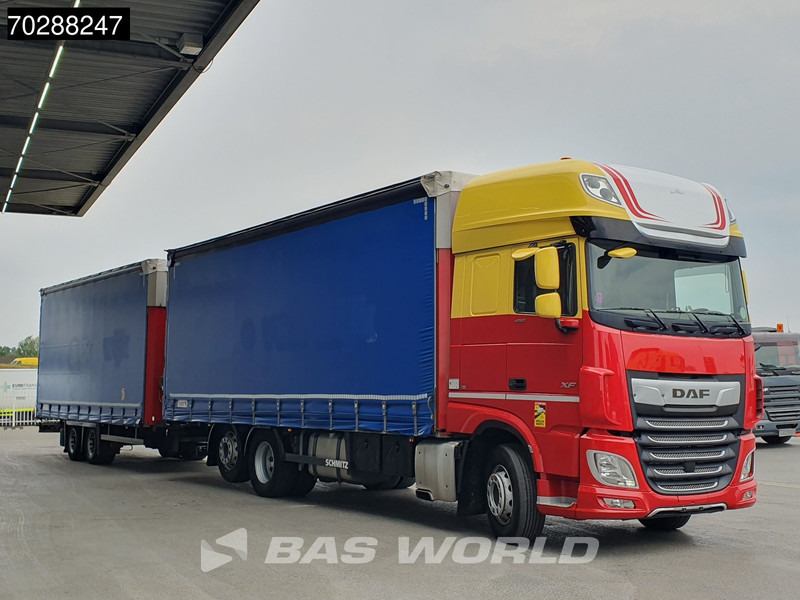 DAF XF 450 6X2 Combi Lift Axle ACC Euro 6 - Curtain side truck: picture 3 DAF XF 450 6X2 Combi Lift Axle ACC Euro 6 - Curtain side truck: picture 3