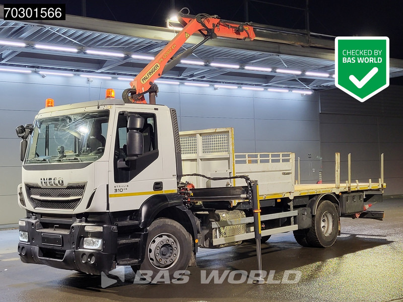 Iveco Stralis 310 4X2 Palfinger PK 12002 EH Kran Crane Steelsuspension Automatic Euro 6 - Dropside/ Flatbed truck, Crane truck: picture 1 Iveco Stralis 310 4X2 Palfinger PK 12002 EH Kran Crane Steelsuspension Automatic Euro 6 - Dropside/ Flatbed truck, Crane truck: picture 1