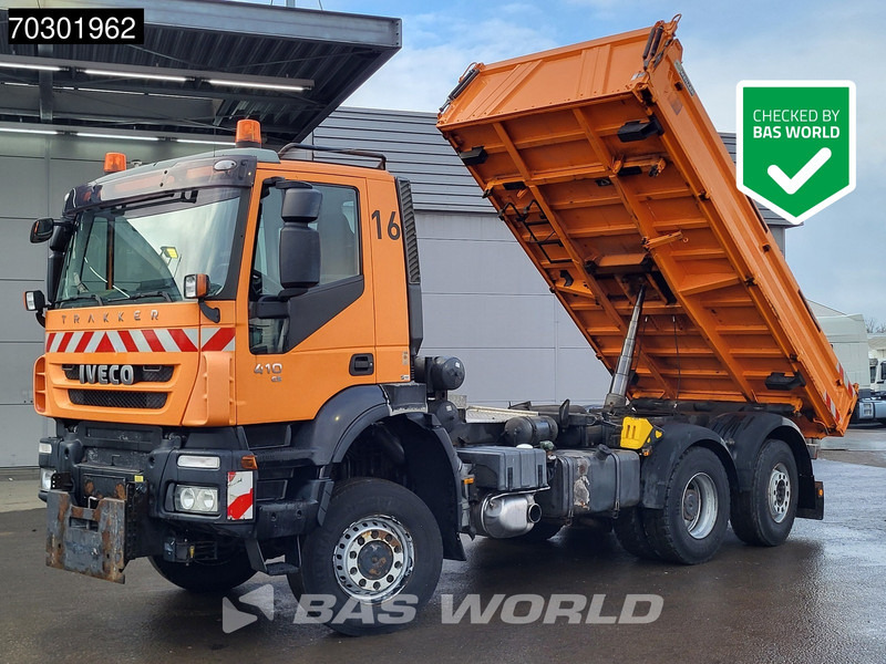 Iveco Trakker 410 6X4 5m3 Meiller 3-way tipper Lift+Steering axle Big-Axle Euro 5 - Tipper: picture 1 Iveco Trakker 410 6X4 5m3 Meiller 3-way tipper Lift+Steering axle Big-Axle Euro 5 - Tipper: picture 1