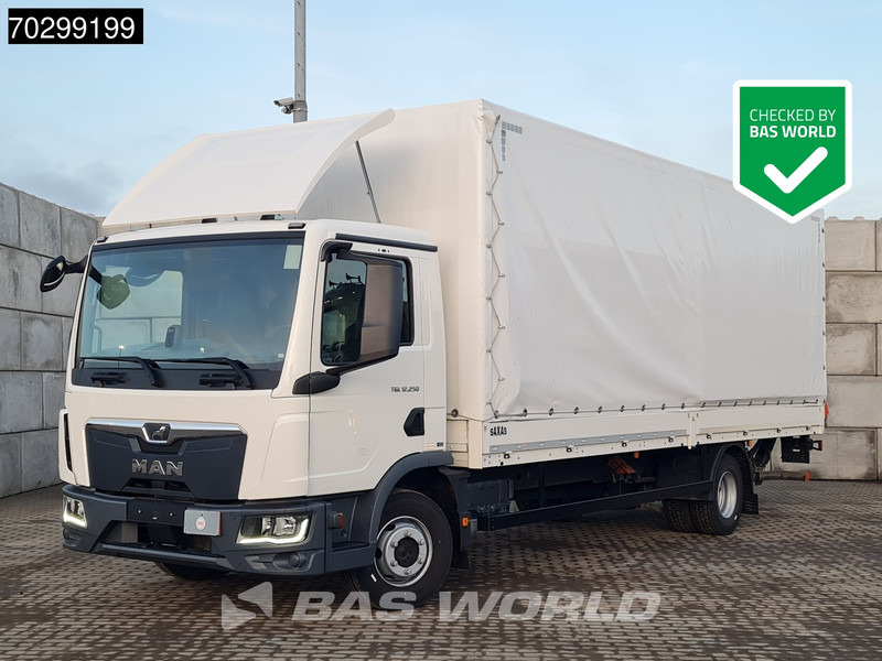 MAN TGL 12.250 4X2 12tonner 1500kg Ladebordwand Automatic Cruise Control Euro 6 - Curtain side truck: picture 1 MAN TGL 12.250 4X2 12tonner 1500kg Ladebordwand Automatic Cruise Control Euro 6 - Curtain side truck: picture 1