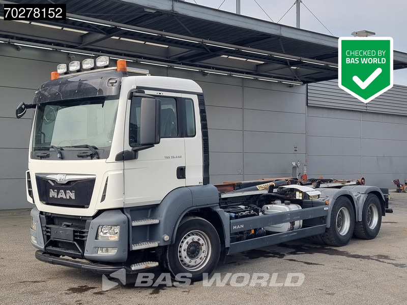 MAN TGS 33.440 6X4 20tons Palfinger T20-31 MPA hooklift Big-Axle Euro 6 - Hook lift truck: picture 3 MAN TGS 33.440 6X4 20tons Palfinger T20-31 MPA hooklift Big-Axle Euro 6 - Hook lift truck: picture 3
