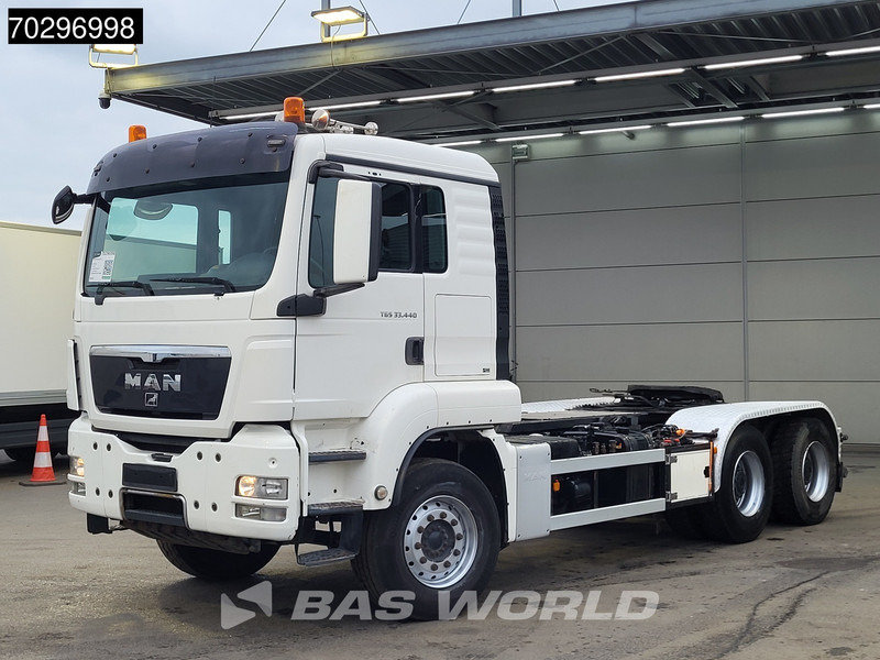 Hook lift truck MAN TGS 33.440 6X4 25Ton AJK NHS25-5930 hooklift with 5th wheel Wechselsystem Manual Big-Axle Euro 5: picture 10