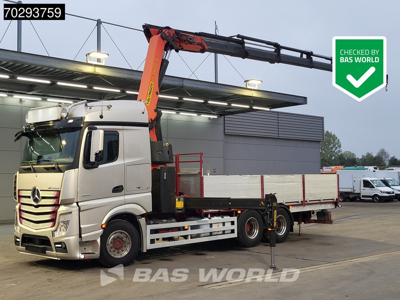 Mercedes-Benz Actros 2653 Actros 6X4 Palfinger PK34002 SH Kran Crane Retarder Xenon Euro 6 - Dropside/ Flatbed truck, Crane truck: picture 1 Mercedes-Benz Actros 2653 Actros 6X4 Palfinger PK34002 SH Kran Crane Retarder Xenon Euro 6 - Dropside/ Flatbed truck, Crane truck: picture 1