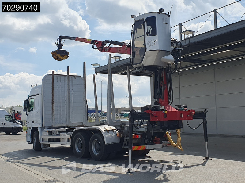 Mercedes-Benz Actros 3346 6X4 Original KM's! Wood Crane Big-Axle Steelsuspension Euro 5 - Logging truck, Crane truck: picture 2 Mercedes-Benz Actros 3346 6X4 Original KM's! Wood Crane Big-Axle Steelsuspension Euro 5 - Logging truck, Crane truck: picture 2