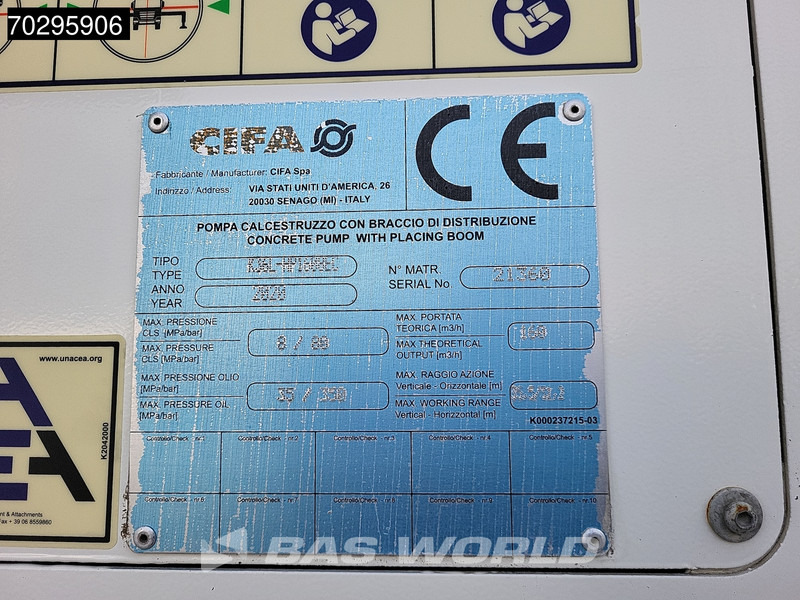 Mercedes-Benz Arocs 2640 6X4 36mtr CIFA K36L-HP168EC 4 arm Automatic Big-Axle Steelsuspension Euro 6 leasing Mercedes-Benz Arocs 2640 6X4 36mtr CIFA K36L-HP168EC 4 arm Automatic Big-Axle Steelsuspension Euro 6: picture 19