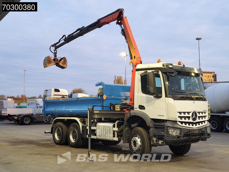 Mercedes-Benz Arocs 3343 6X4 Palfinger PK12.501 SLD Kran Crane 7m3 tipper Big-Axle Automatic Euro 6 - Tipper, Crane truck: picture 3 Mercedes-Benz Arocs 3343 6X4 Palfinger PK12.501 SLD Kran Crane 7m3 tipper Big-Axle Automatic Euro 6 - Tipper, Crane truck: picture 3