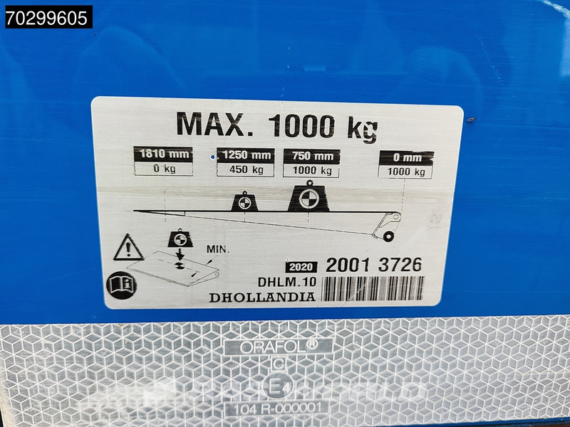 Curtain side truck Mitsubishi Canter 7C18 4X2 Curtainsider Automatic 1000kg Ladebordwand Euro 6: picture 16