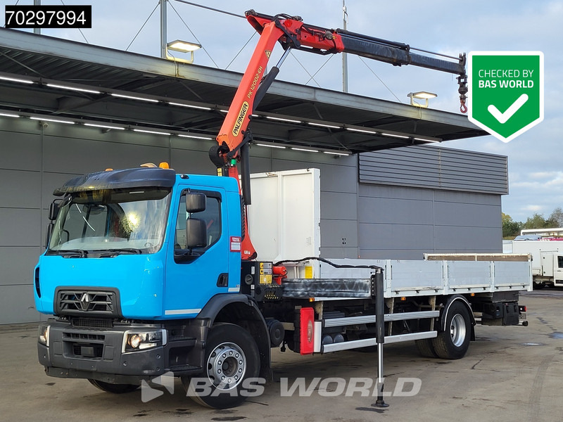 Renault C 320 C 4X2 Palfinger PK12002 EH Kran Crane Automatic Euro 6 - Dropside/ Flatbed truck, Crane truck: picture 1 Renault C 320 C 4X2 Palfinger PK12002 EH Kran Crane Automatic Euro 6 - Dropside/ Flatbed truck, Crane truck: picture 1