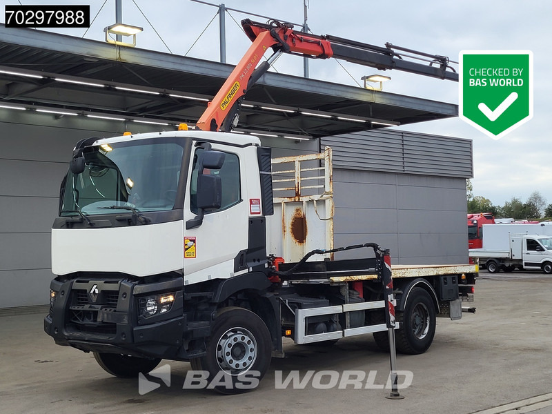 Renault C 380 C 4X2 Palfinger PK 12.501 Crane Big-Axle Steelsuspension Automatic Euro 6 - Dropside/ Flatbed truck, Crane truck: picture 1 Renault C 380 C 4X2 Palfinger PK 12.501 Crane Big-Axle Steelsuspension Automatic Euro 6 - Dropside/ Flatbed truck, Crane truck: picture 1